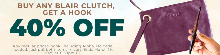 Buy any Blair Clutch get a hook 40% off