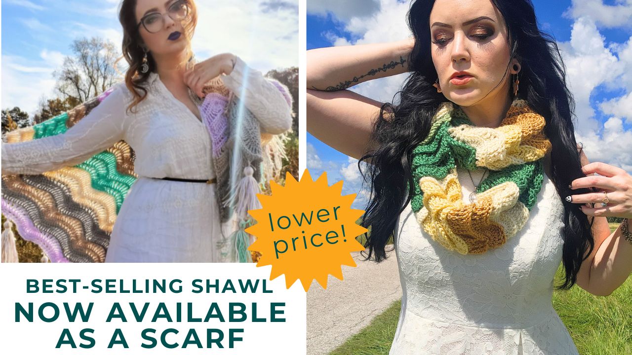 Best-selling Shawl now available as a scarf - lower price