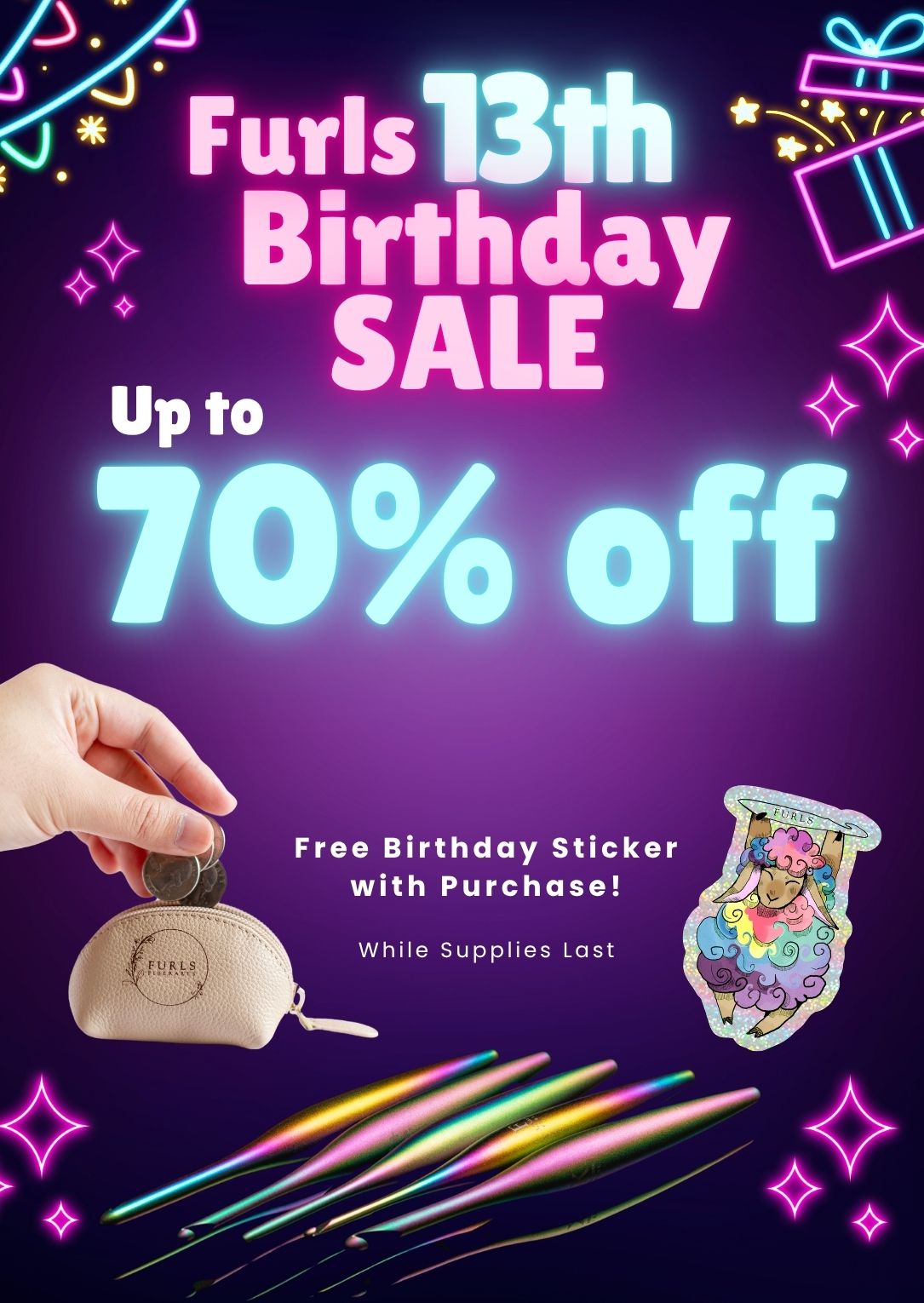 Up to 70% off - Birthday Sale