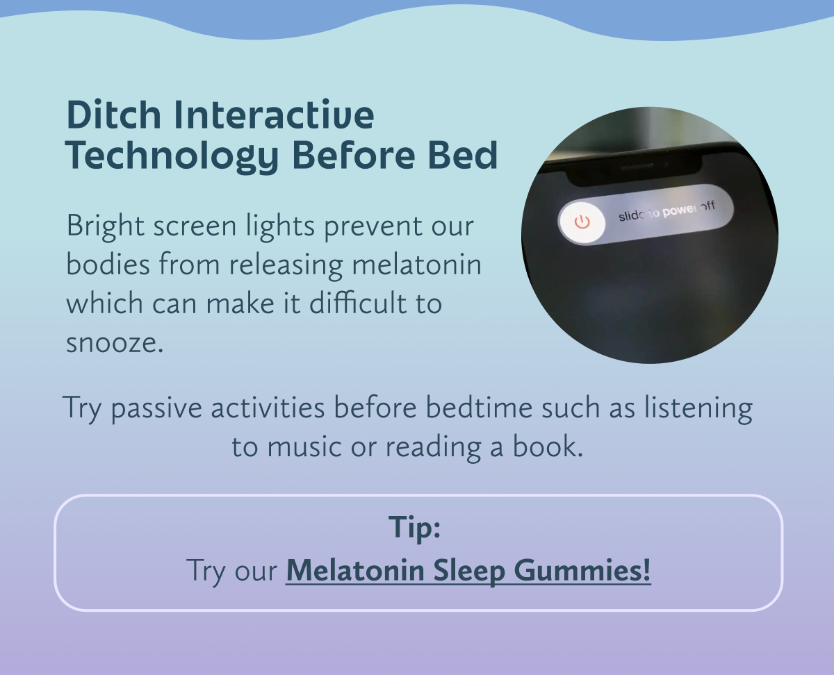Ditch Interactive  Technology Before Bed