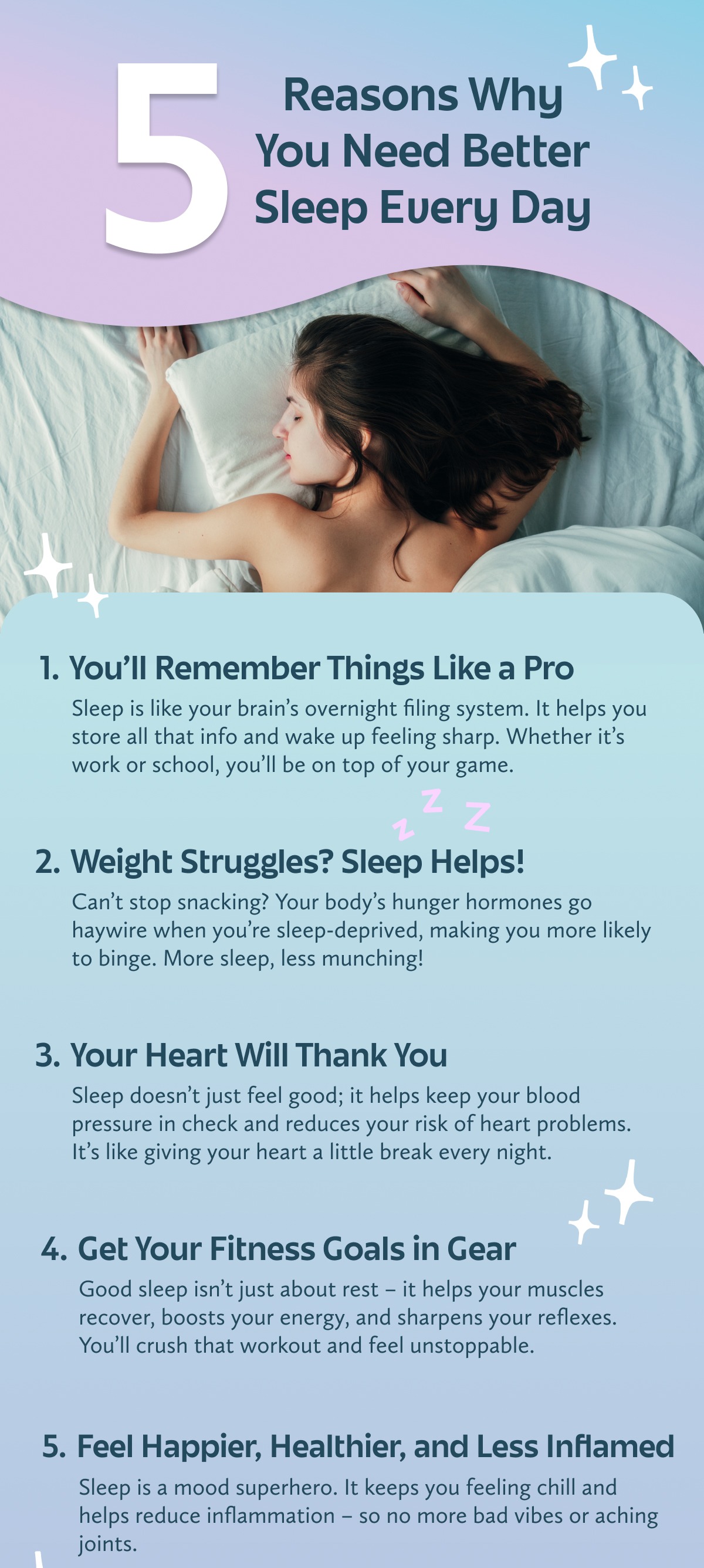 Five Reasons for Quality Sleep