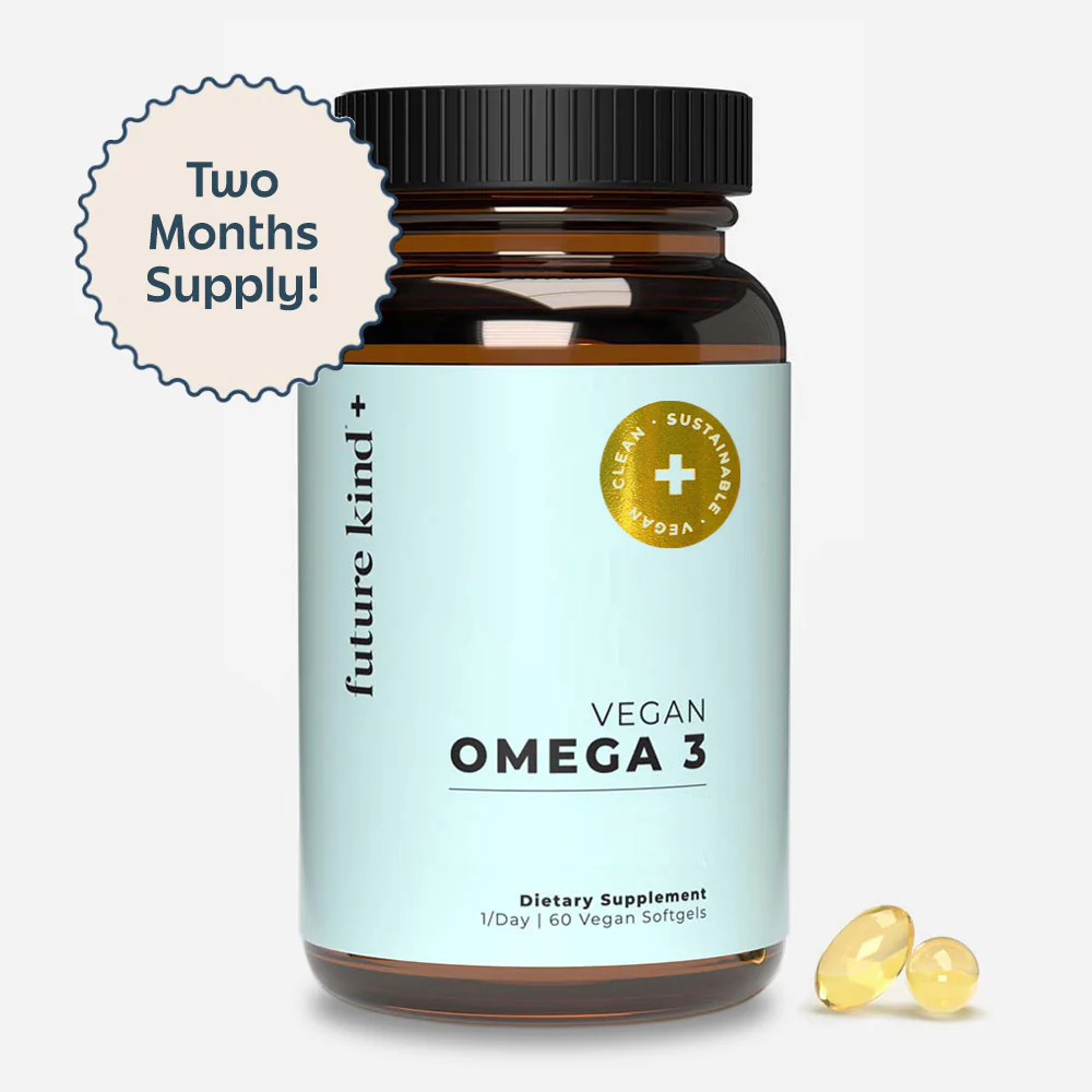 Image of Vegan Omega 3 Supplement - 500mg DHA + EPA Algal Oil