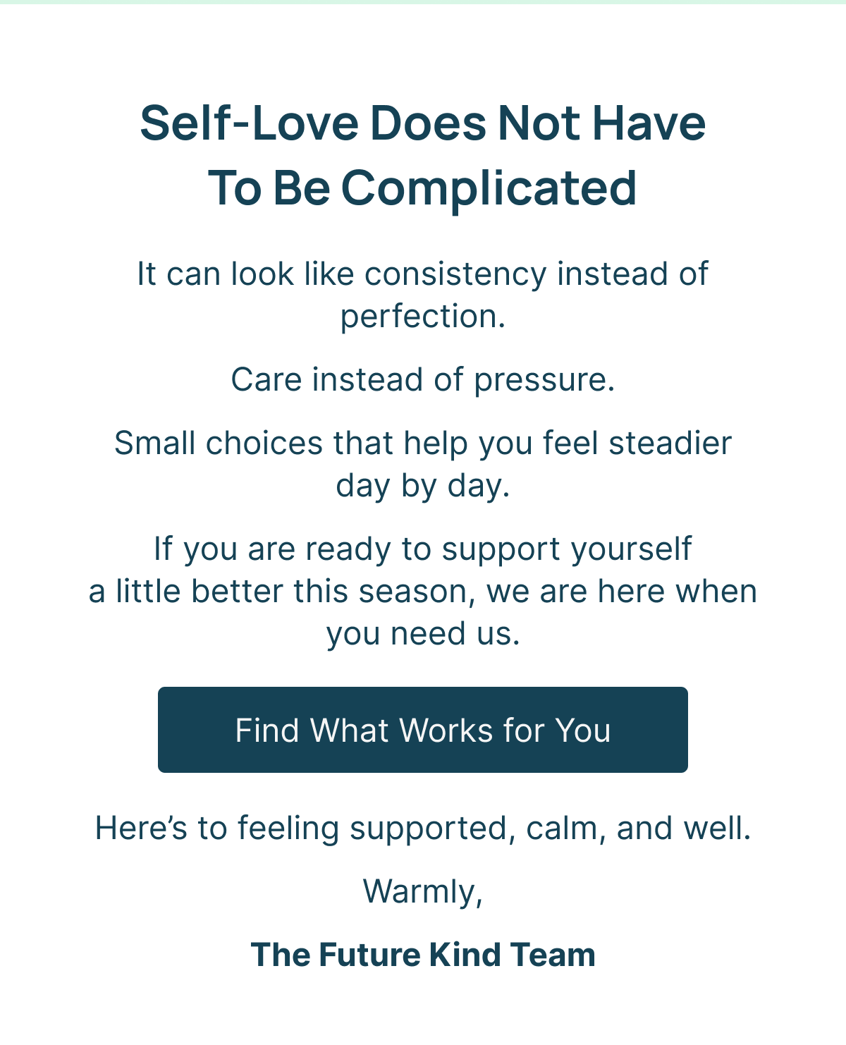 Self-love does not have to be complicated
