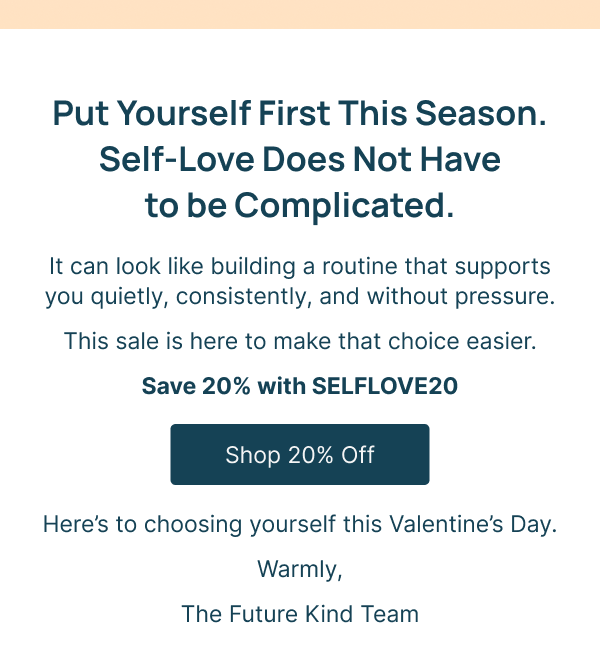 Put yourself first This season.
