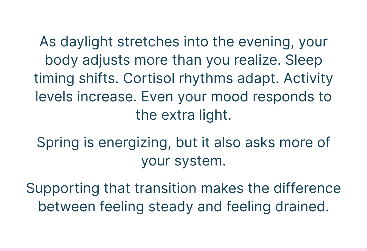 as daylight stretches