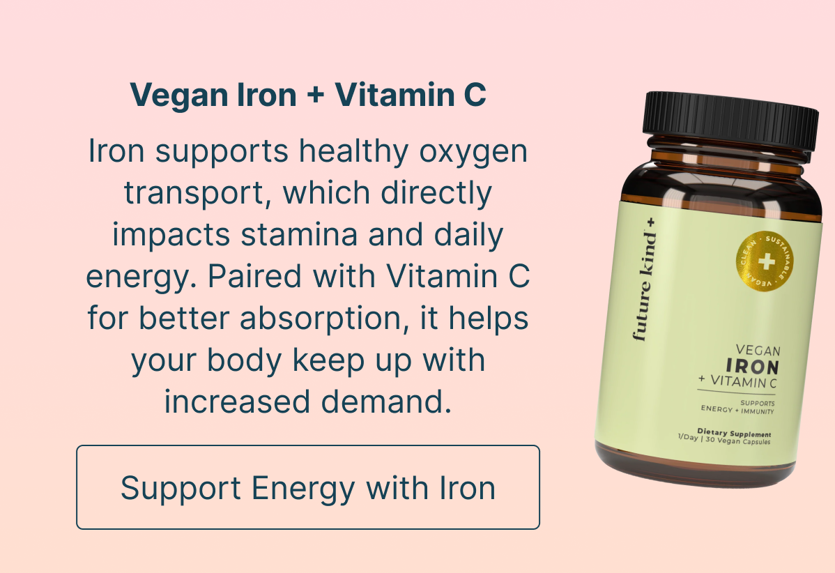 support energy with iron