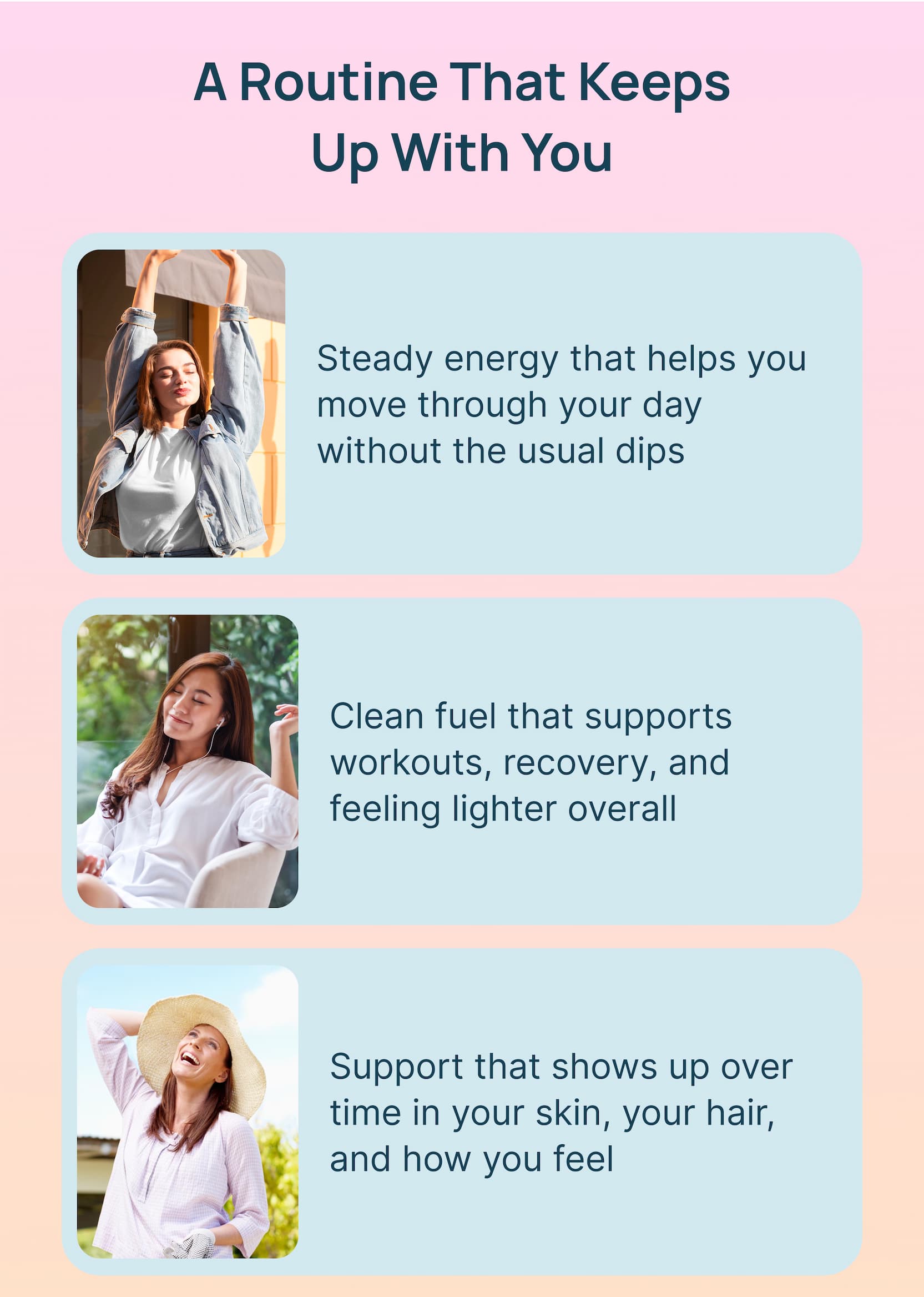A routine that keeps up with you