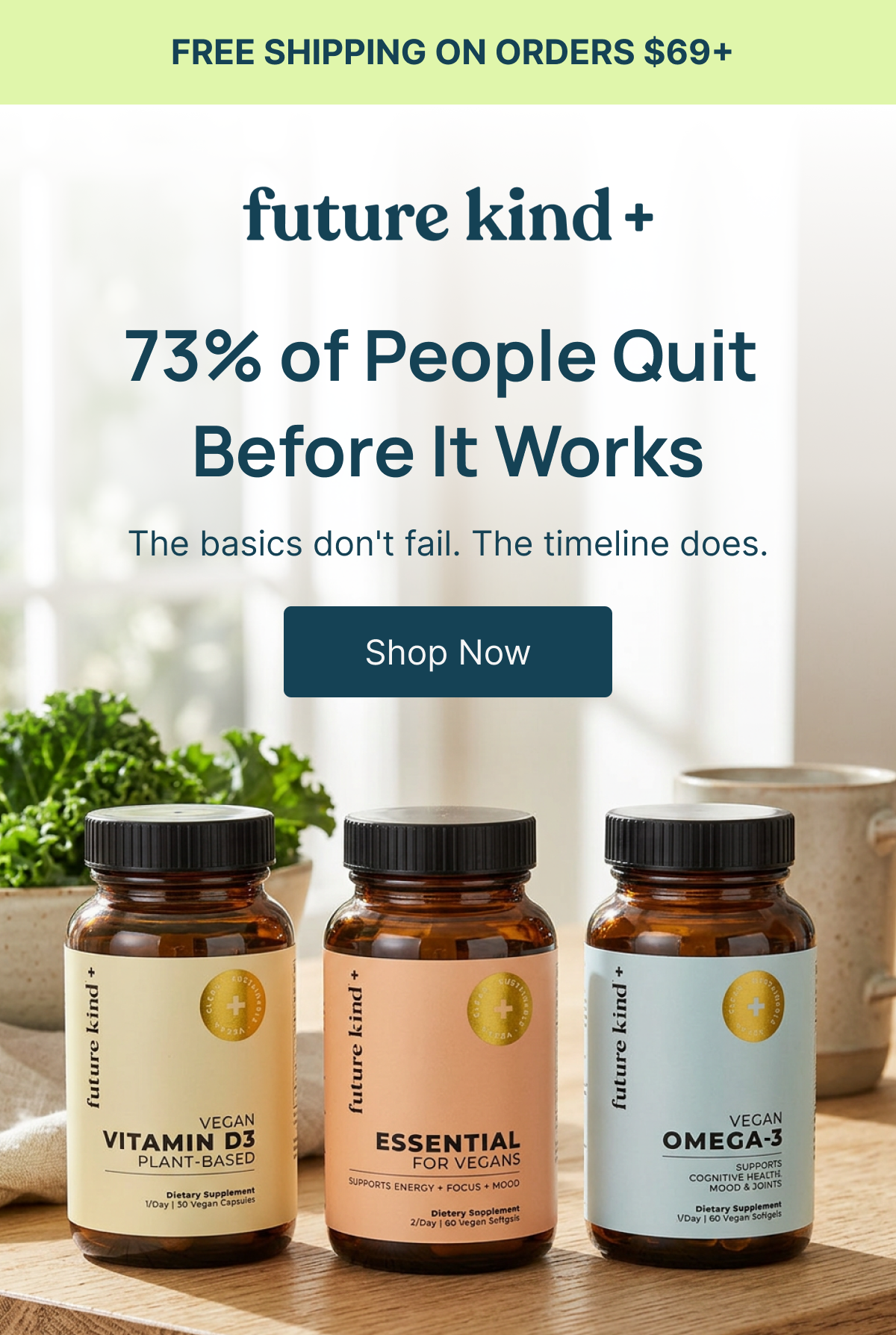 73% of people quit before it works