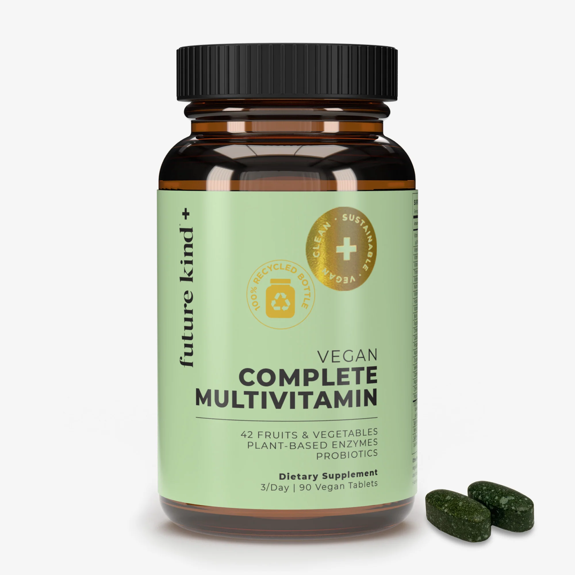 Image of Vegan Complete Multivitamin (Vitamins + Probiotic + Enzymes)