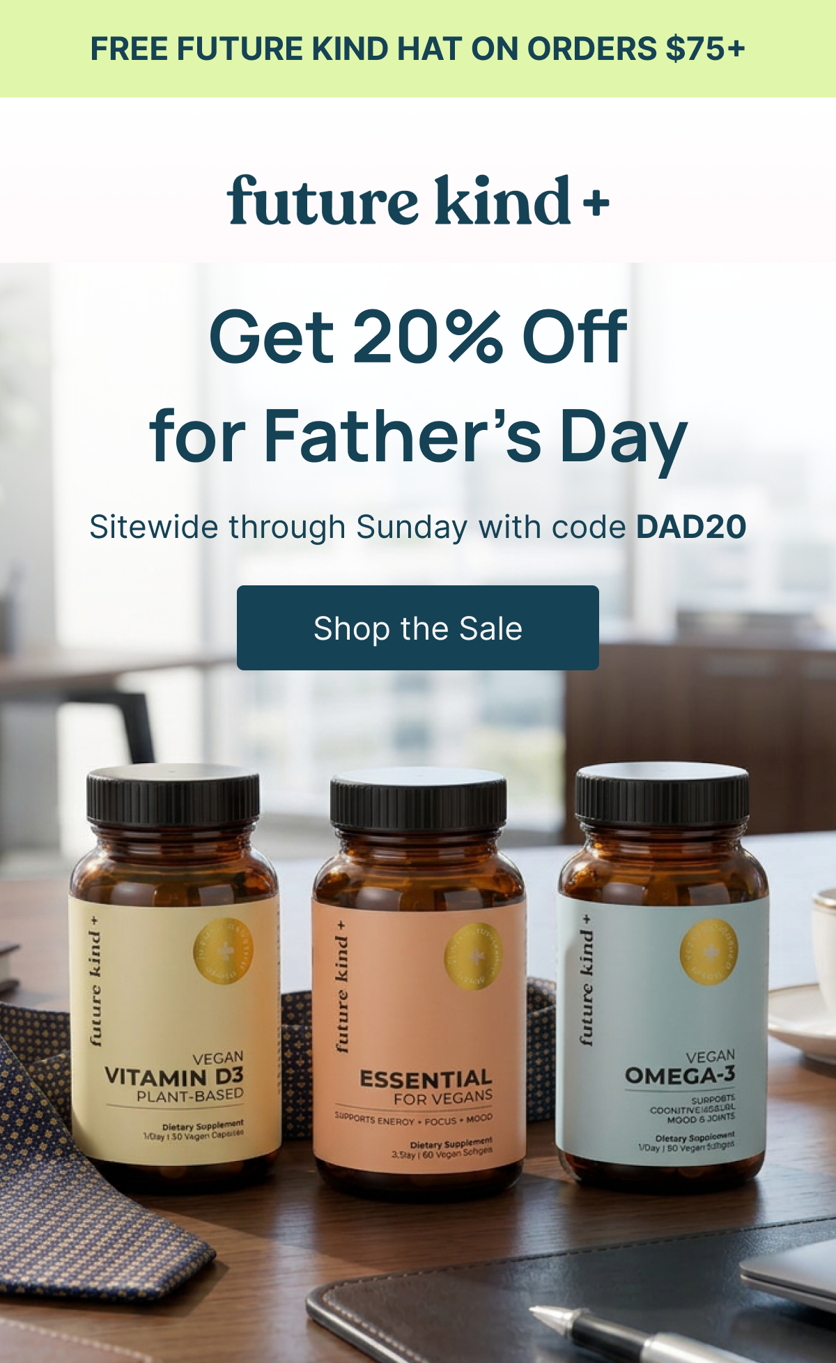 Get 20% OFF for father's day