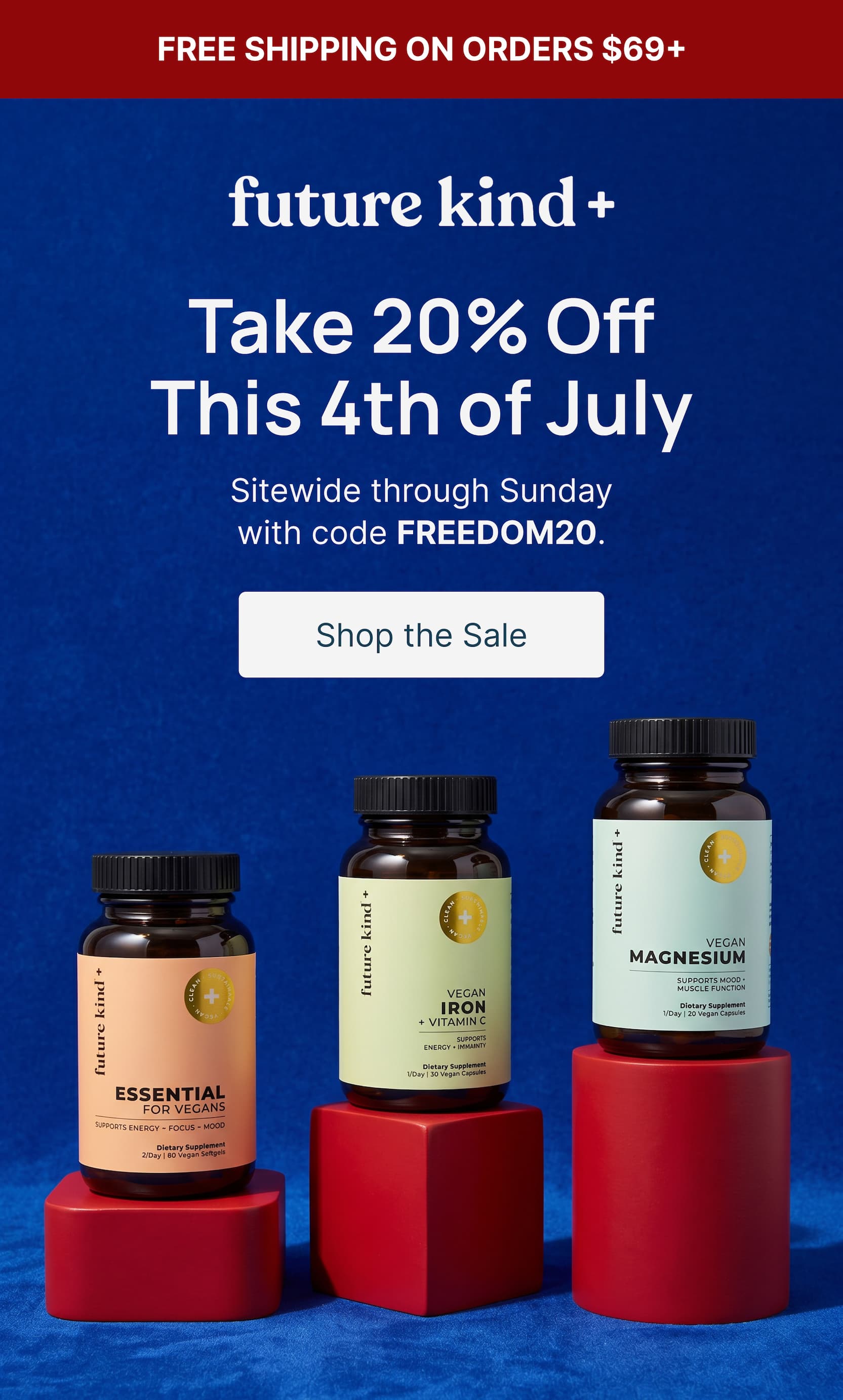 Get 20% OFF this July 4th.