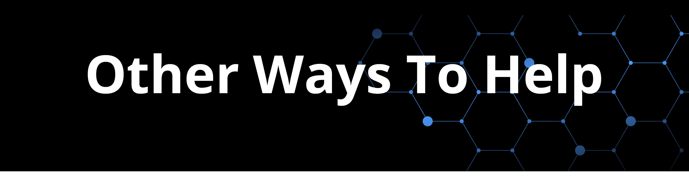 Other Ways to Help