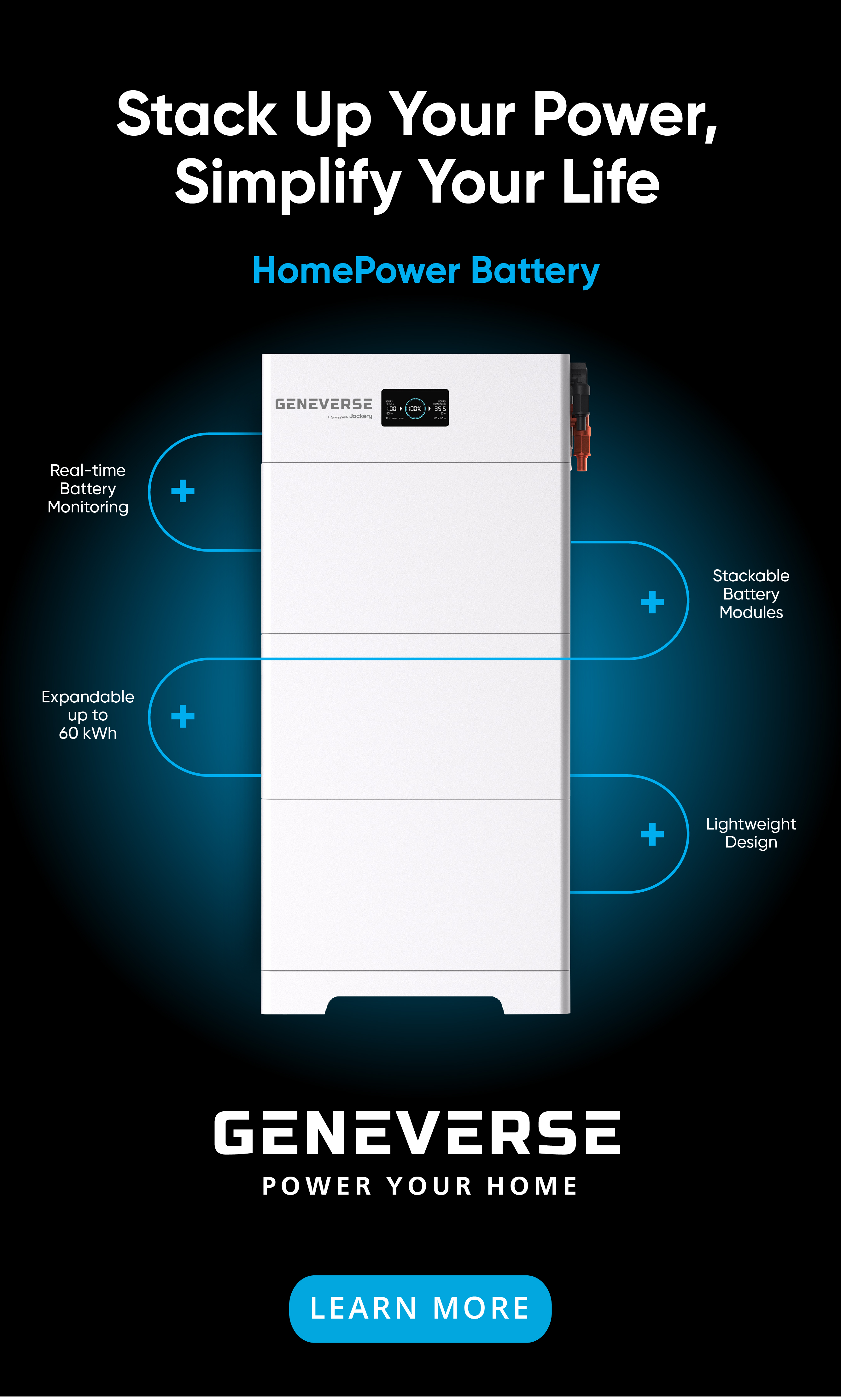 Stack Up Your Power, Simplify Your Life with the HomePower Battery