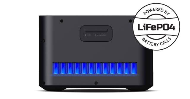 Powered by LiFEPO4 battery cell