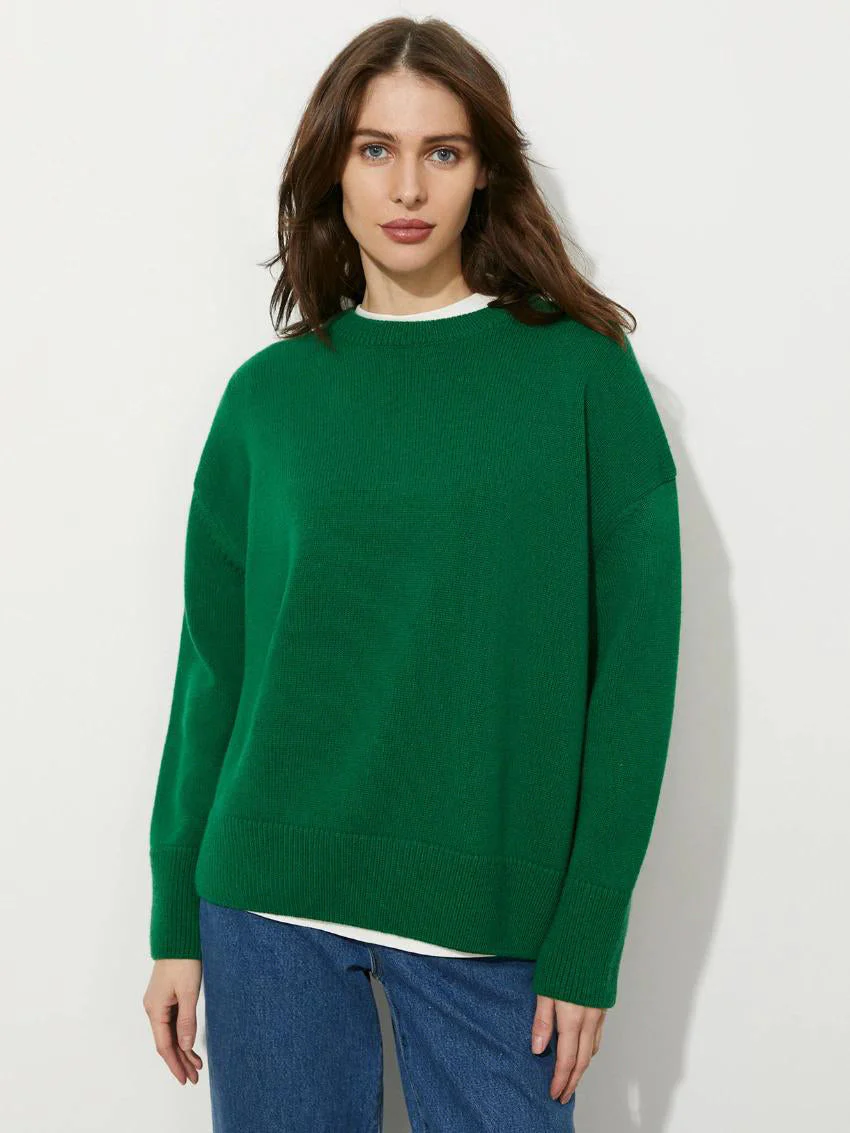 Image of O Neck Knitted Sweater
