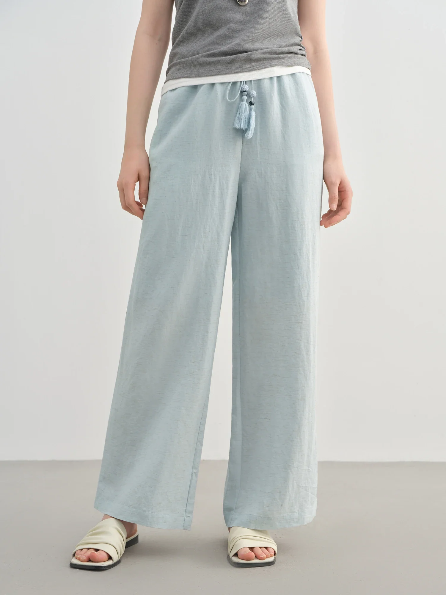 Image of Relaxed Fit & Breathable Tencel Blend Pants