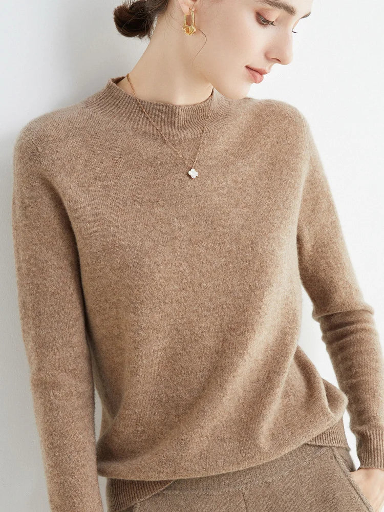 Image of 100% Merino Wool Turtleneck Jumper