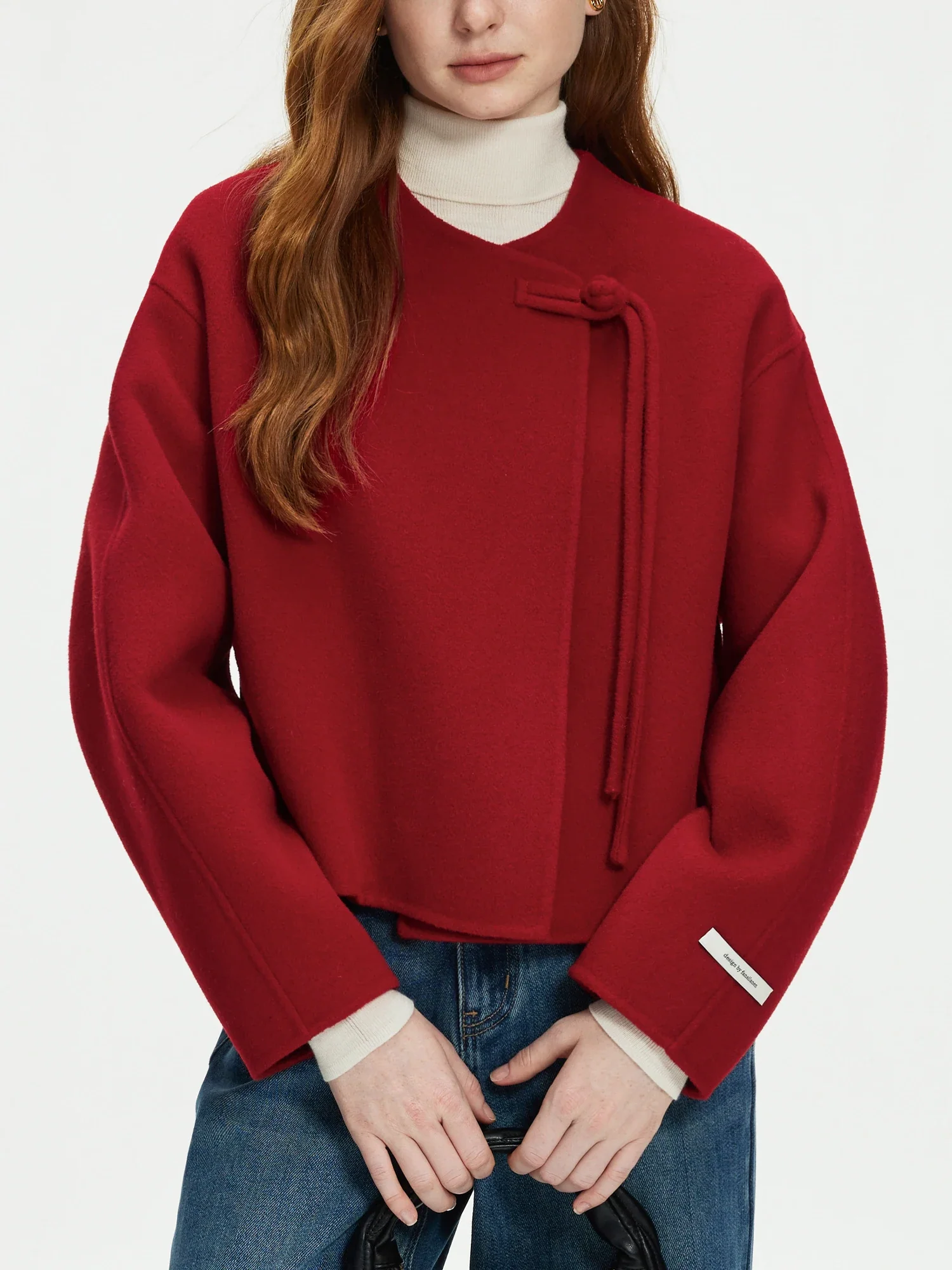 Image of 100% Wool Short Double-sided Woolen Coat