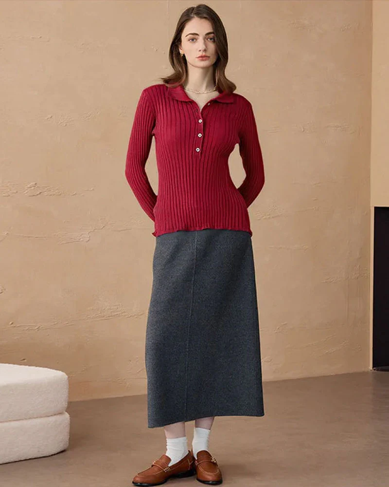 Image of Cashmere & Wool Turtleneck Pullover Sweater