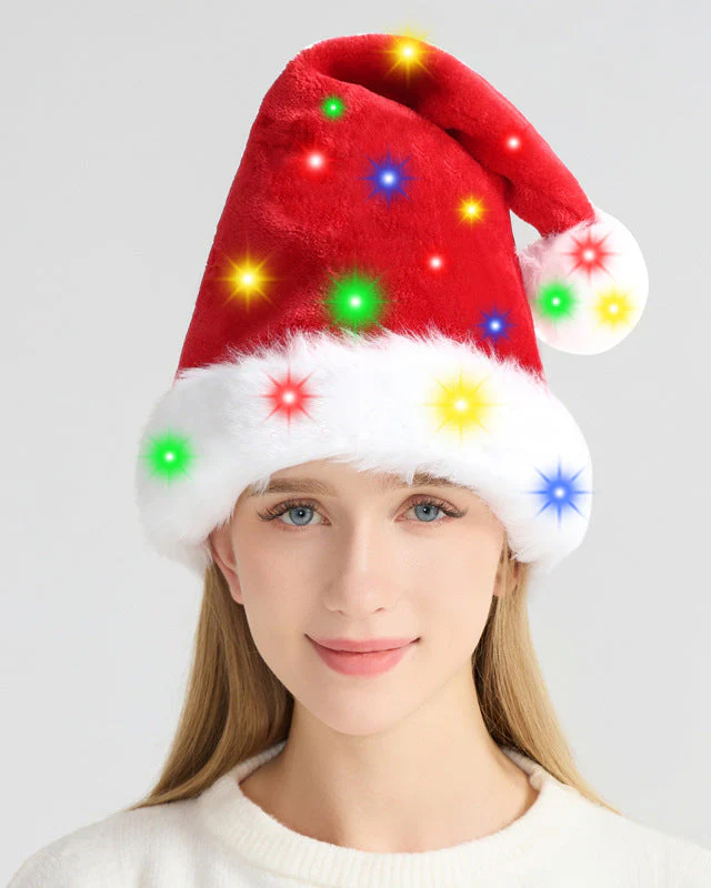 Image of LED Christmas Plush Hat