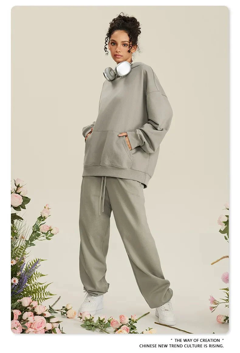 Image of Loose Solid Color Sweatpants