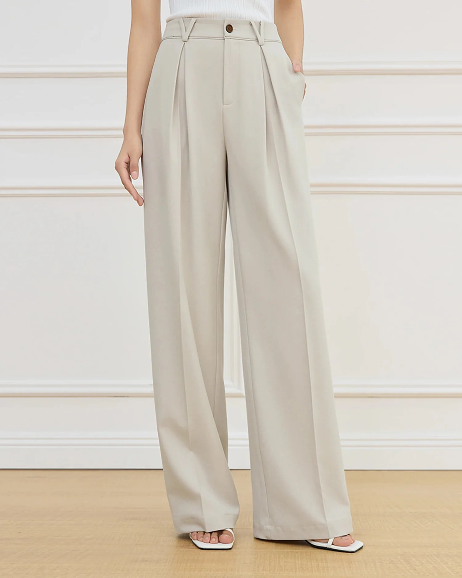 Image of High Waist Straight Pants