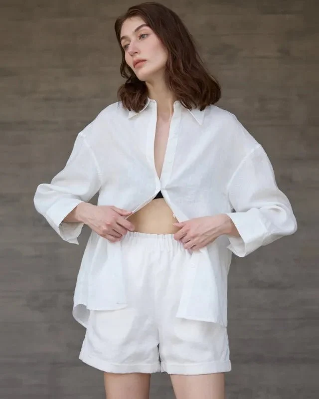 Image of Versatile High-Waisted Stretch Shorts