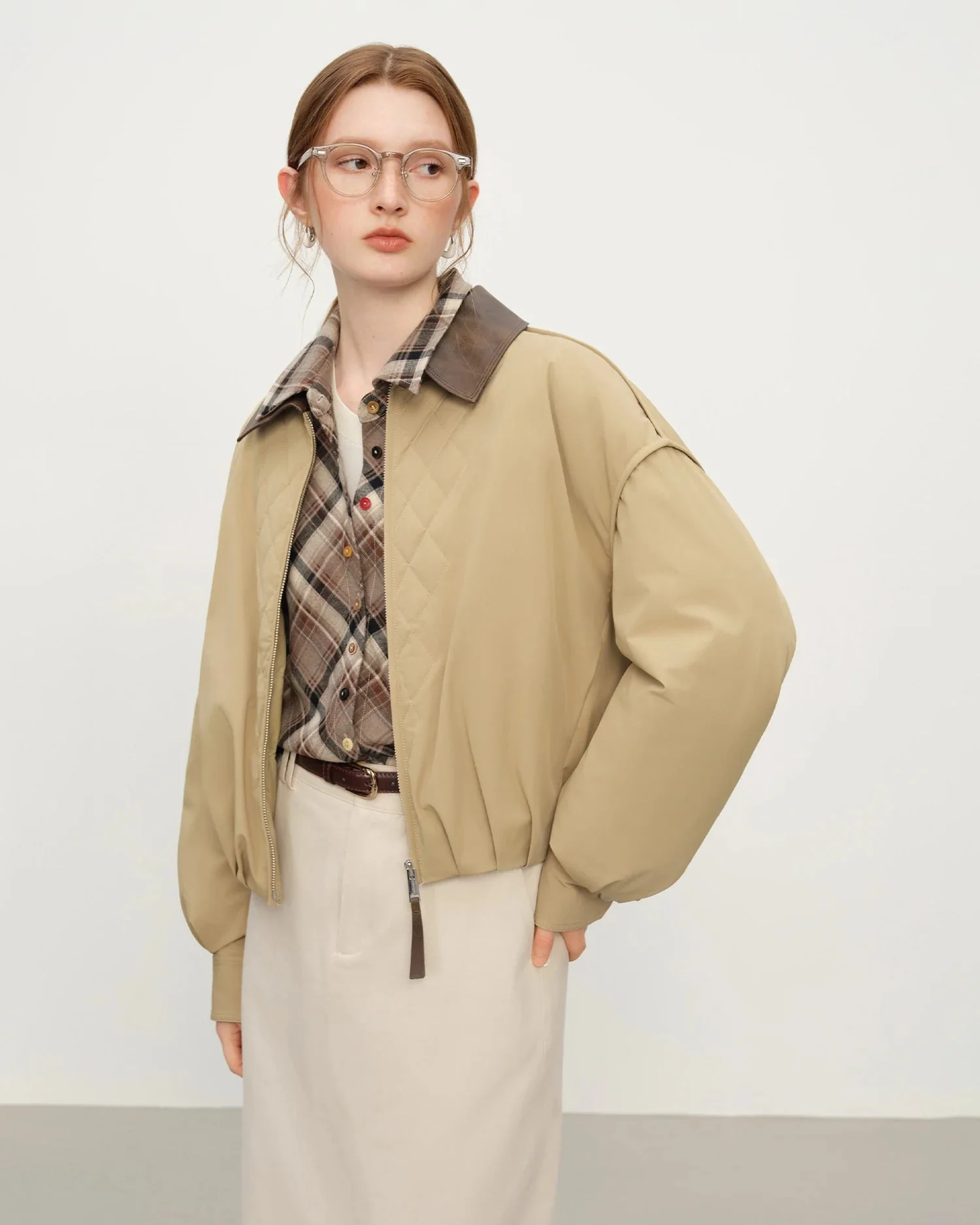 Image of Lightweight Quilted Patchwork Short Jacket