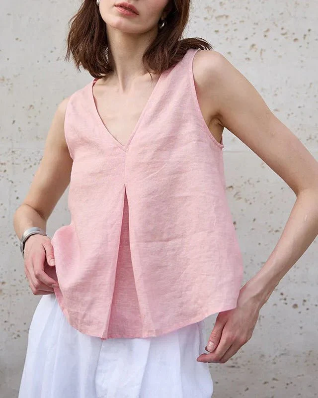 Image of Casual Loose Sleeveless Tank Top