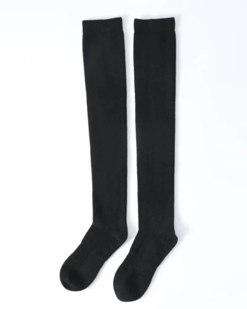 Image of Pure Cashmere Knitted Long Socks