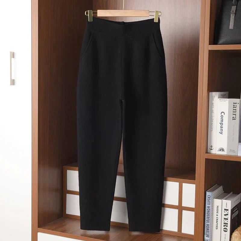 Image of High Rise Cashmere Harlan Pants
