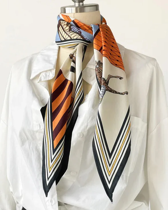 Image of Women's Twill Diamond Silk Scarf
