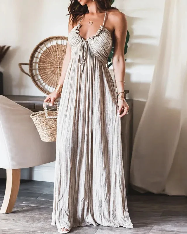 Image of Women's Casual Beach-Style Long Dress