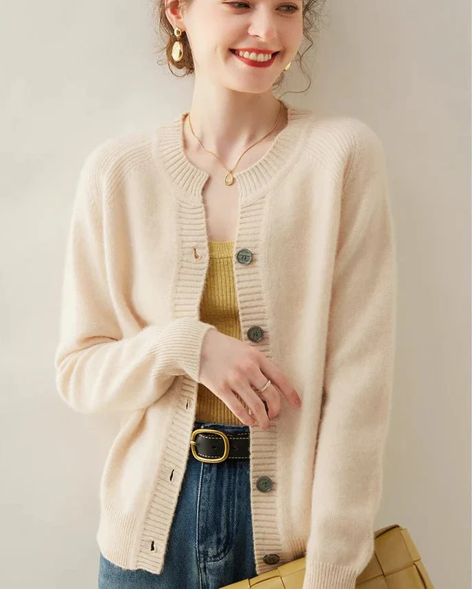 Image of Cashmere Knitted Cardigan