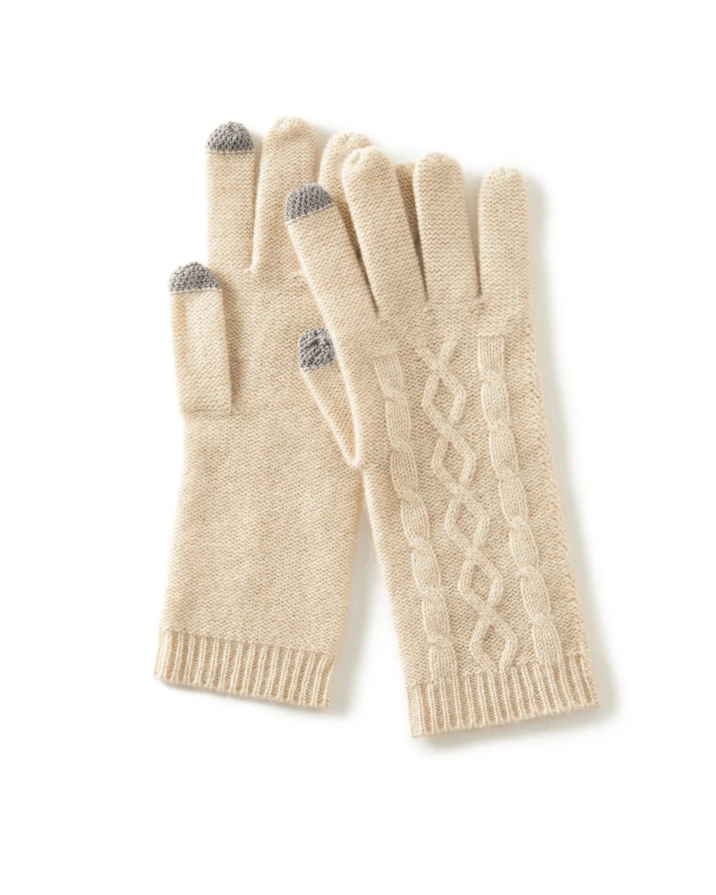 Image of Women's Cashmere Knitted Wrist Gloves