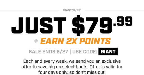 Just $79.99 with code GIANT applied at checkout.