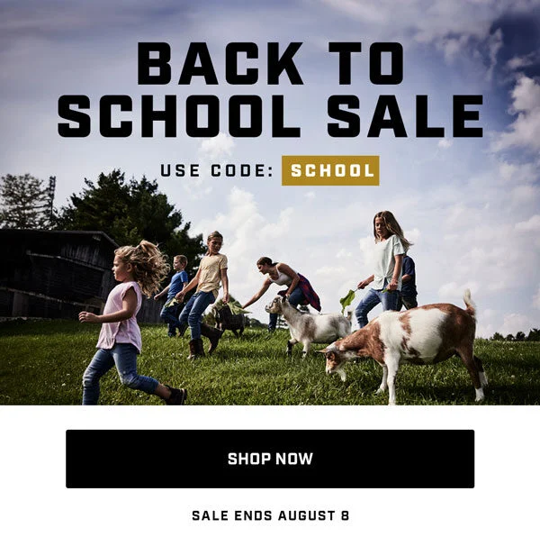 Back to School Sale
