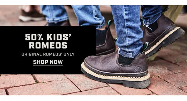 50% Off Kids' Romeos