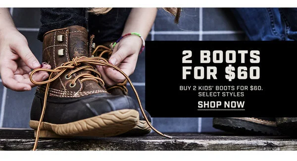 2 Boots for $60