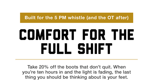 Full Shift Savings - 20% Sitewide!