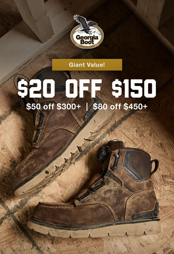 Buy More Save More Sale - Save $20 off $150, $50 off $300 or $80 off $450