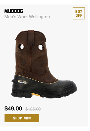 Muddog Work Wellington - $49