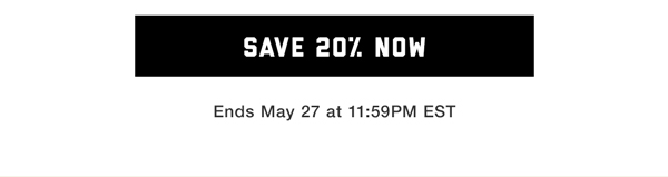 Save 20% Sitewide
