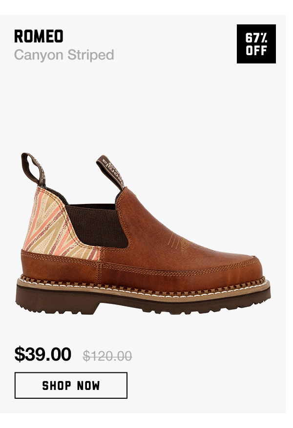Canyon Striped Romeo - $39