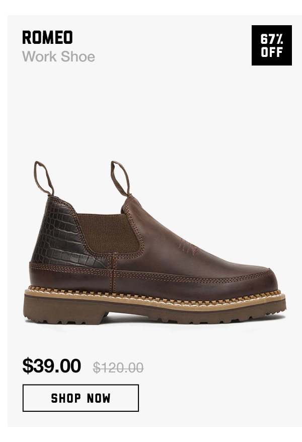 Brown Romeo Work Shoe - $39