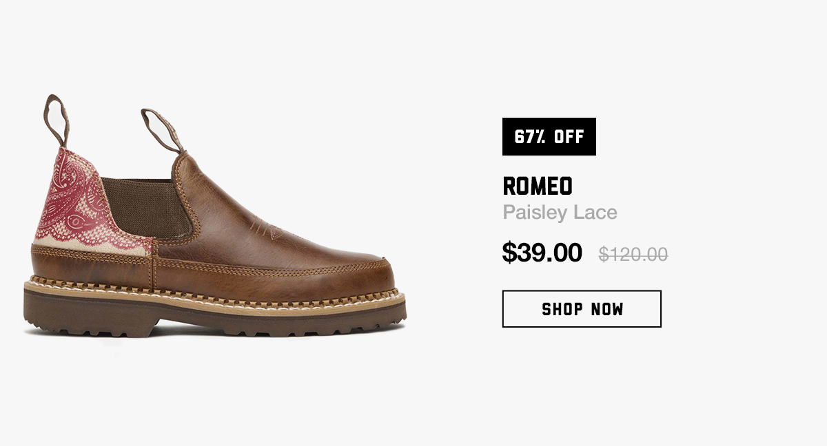 Paisley Lace Romeo - $39