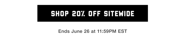 Save 20% Sitewide
