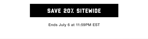 Save 20% Sitewide