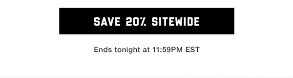 Save 20% Sitewide