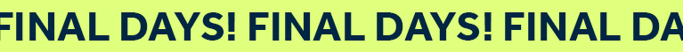 Final Days - Frenzy Sale is Ending Soon!